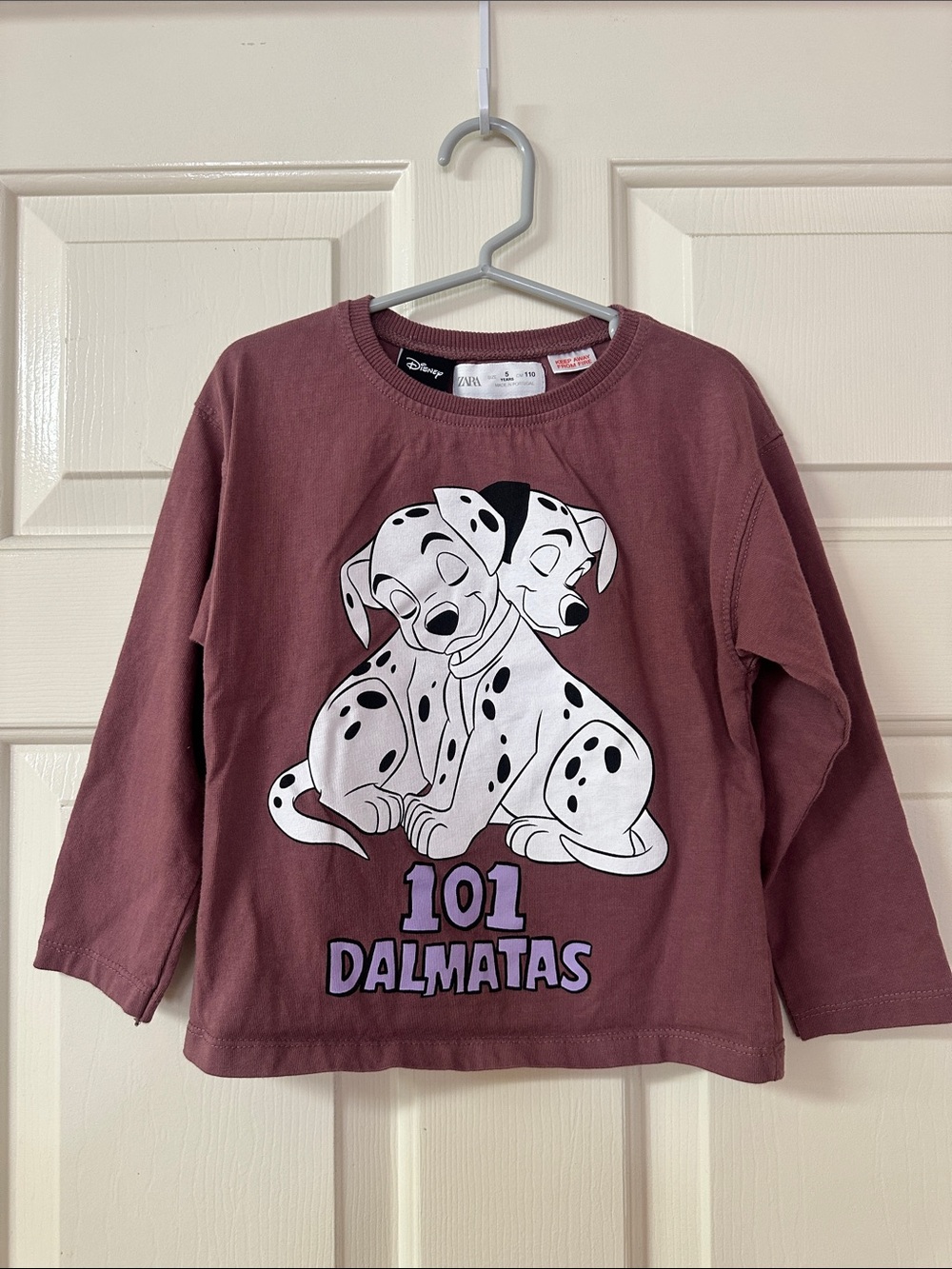 Zara Kids Long-Sleeve 101 Dalmatas Tee - Mauve